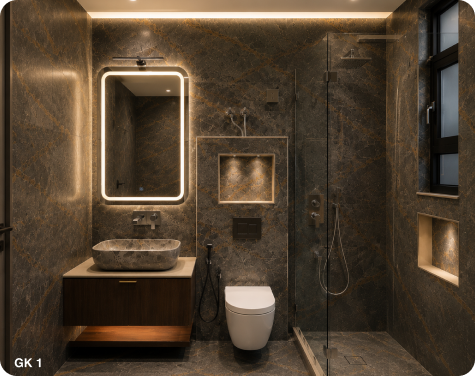 1000+ completed bathroom renovation projects by MyBathSpace across Delhi NCR