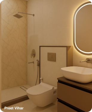 Bathroom renovation - Preet Vihar