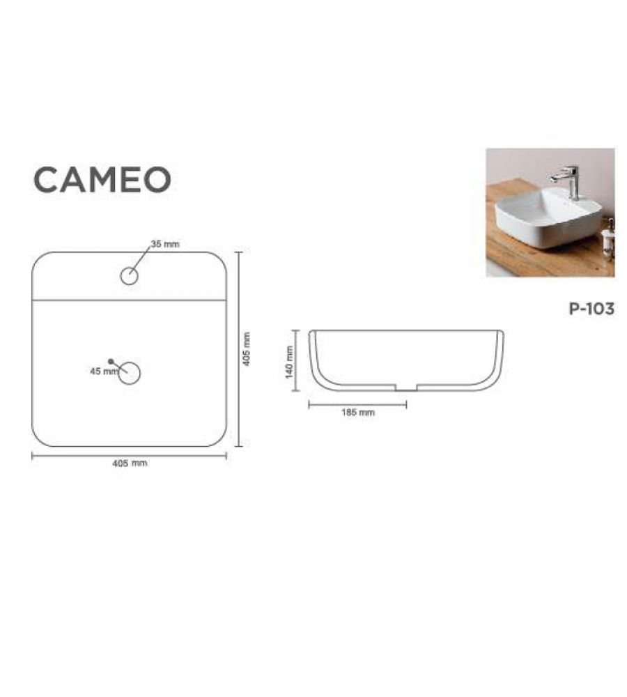 CAMEO V-6047 Table Top Basin |  Glossy