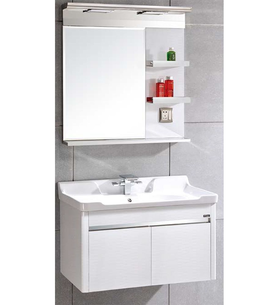 NS-290 Bathroom Vanity | Stainless Steel Wall mounted With mirror and Self