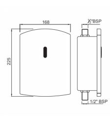 Sensor Concealed type Flushing Valve| SNR-STL-51077 |