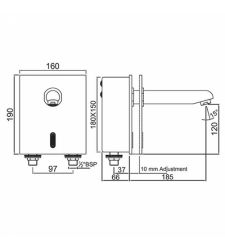 Sensor Faucet for Wash Basin|SNR-STL-51071