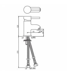 Single Lever Basin Mixer (Small Spout) | FLR-5003B|